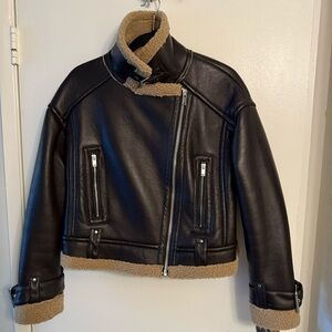 Topshop leather jacket